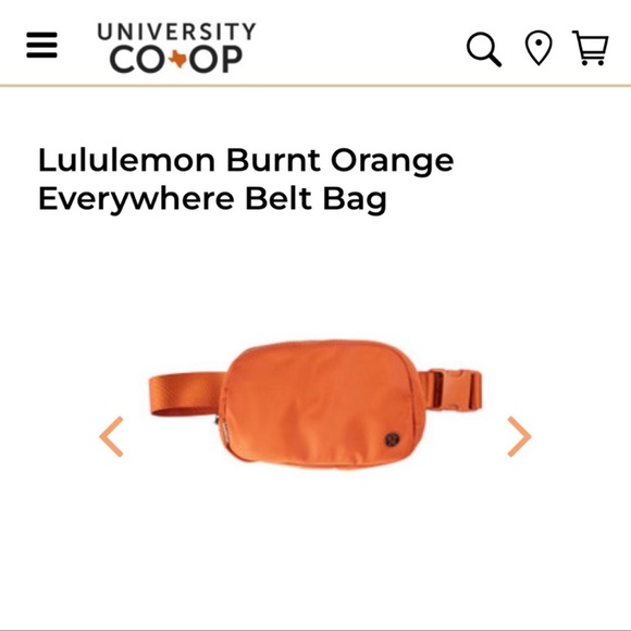 Lululemon Belt Bag Burnt Orange 1L - Picture 2 of 8